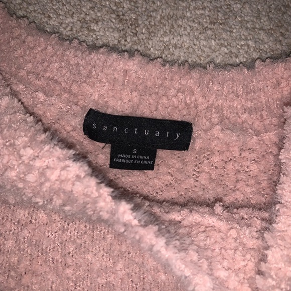 Sanctuary fuzzy pale pink sweater - Picture 2 of 2